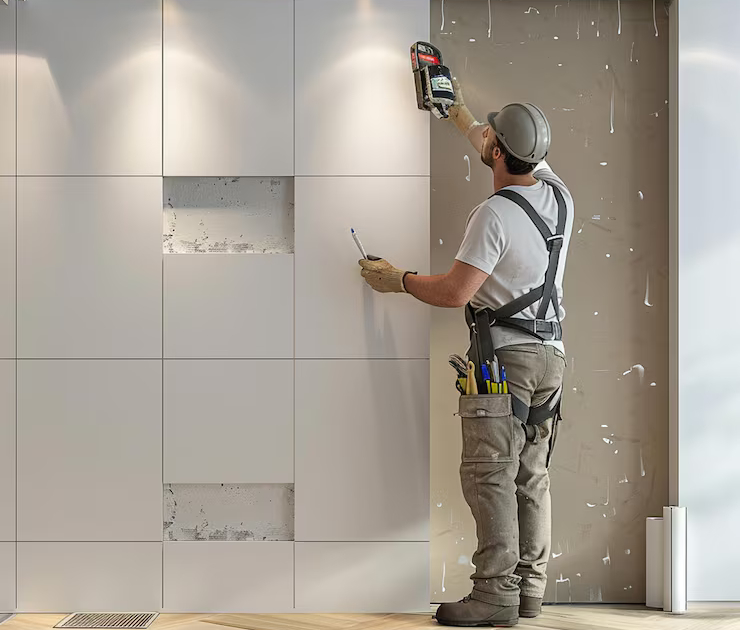 plasterboard worker